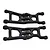 RPM Black Losi 1/16 Mini-T & Mini-B Front Lower Suspension Arms 72082