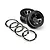 Maverick Black 2.2" 8 Hole Rims 2Pcs w/ Gunmetal Beadlock Rings MV25012
