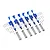 GPM Blue Aluminium 1/10 TRX-6 L-Shape Piggyback 90mm Shocks w/ Adjustable Shock Towers Set TRX6090BZFRL-B
