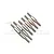 GPM Silver Losi Mini-T & Mini-B 2.0 Adjustable Turnbuckles 6Pcs w/o Ball Ends LM160S/SH-OC