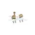 GPM Brass TRX-4 Front Suspension Link Axle Mount Set TRX4008X-OC