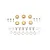 GPM Brass 12mm +9mm Wheel Hex Adapters 6Pcs TRX6010X/9M-OC