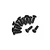 Blackzon 2.5x8mm Fine Thread Countersunk Head Screws 12Pcs 540049