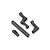 Blackzon 1/16 Slayer Steering Bushes & Ackerman Plate 4Pcs 540017