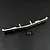 Silver aluminium front bumper for SCX24 RC crawler by Yeah Racing with included mounting screws on a black background.