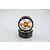 Two RC drift wheels with smooth black tires and five-spoke gold and chrome rims stacked on a white background.