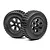 Maverick 2.1/2.7" Strada Tyres on Black 6 Spoke Rims - Glued Wheels 2Pcs MV22765