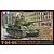 Tamiya 1/48 scale Russian Medium T-34/85 tank plastic model kit box art showing a painted tank in a ruined city setting.