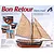Artesania Latina 1/25 French Bon Retour Fishing Boat Scaled Wooden Model Ship Kit 19007