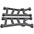 RPM Black Typhon 3S 4x4 Rear Lower Suspension Arms 80842