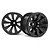 Maverick 3.2" Black Spoked Rims 2Pcs 150246