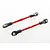 Traxxas Red Aluminium 59mm Complete Turnbuckles 2Pcs 3139X