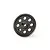 A black plastic 48T spur gear for an RC car, featuring a central keyed hole and six circular weight-reduction cutouts.