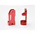 Traxxas Red Aluminium Hub Carriers (C-Hubs) 2Pcs - 30 Degree 3632X
