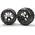 Traxxas 2.8" Talon Tyres on Black Chrome All-Star Rims - Glued Wheels 2Pcs 3668A