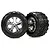 Traxxas 2.8" Talon Tyres on Chrome All-Star Rims - Glued Wheels 2Pcs 3669