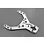 Rovan Silver Aluminium HD Front Upper Plate 95097