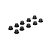 TLR 3mm Black Aluminium Flanged Nyloc Nuts 10Pcs TLR336005