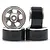 Yeah Racing Silver Aluminium SCX24 1" 5 Spoke Beadlock Rock Crawler Rims 4Pcs w/ Hardware WL-0144SV