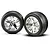 Traxxas 2.8" Ribbed Tyres on Chrome All-Star Rims - Glued Wheels 2Pcs 3771