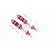 GPM Red Aluminium 105mm Front Shocks w/ Hardware MAT105F-R-S