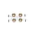 GPM 3.5mm Thick Brass SCX24 Hex Adapters 4Pcs w/ Hardware SCX2410X/3.5-OC