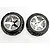 Traxxas 2.8" Anaconda Tyres on Chrome All-Star Rims - Glued Wheels 2Pcs 3773