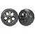 Traxxas 2.8" Anaconda Tyres on Black Chrome All-Star Rims - Glued Wheels 2Pcs 3776A