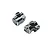 Losi Black Aluminium 0 Degree Caster Blocks 2Pcs LOS311003