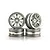 Tamiya 1.9" (2mm Off-Set) Mesh Silver Rims 4Pcs 9335534