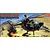 Box art for Academy 1/48 scale Hughes 500D TOW Defender helicopter plastic model kit showing the helicopter in flight over a desert battlefield.