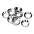 HPI 5x12x2.5mm Aluminium Concave Washers 8Pcs 50504
