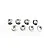 Traxxas 5mm Silver Aluminium Flanged Serrated Nyloc Nuts 8Pcs 5147X