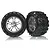 Traxxas 3.8" Talon Tyres on SS Split-Spoke Satin Chrome Rims - Glued Wheels 2Pcs 5174A