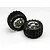 Traxxas 3.8" Talon Tyres on SS Split-Spoke Chrome Rims - Glued Wheels 2Pcs 5174R