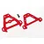 Traxxas Red Aluminium Front & Rear Bulkhead Set 5323R