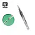 Vallejo Stainless Steel 120mm Flat Rounded Tweezers T12007