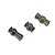 Three metallic hollow ball suspension pivot balls for Traxxas RC vehicles.