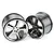 Traxxas 3.8" Gemini Chrome Rims 2Pcs 5372A