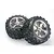 Traxxas 3.8" Talon Tyres on Chrome Gemini Rims - Glued Wheels 2Pcs 5374