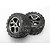 Traxxas 3.8" Talon Tyres on Black Chrome Gemini Rims - Glued Wheels 2Pcs 5374X