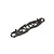 A pair of black Kyosho hard front lower suspension arms for an RC car, shown on a white background.