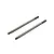 Two ARRMA 3x61mm metal shock shafts for RC vehicles, shown side-by-side against a white background.