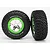 Traxxas 2.2/3.0" BFGoodrich Mud Terrain T/A KM2 Tyres on Chrome/Green Rims - Glued Wheels 2Pcs 5865