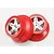 Traxxas 2.2/3.0" Satin Chrome/Red Rims 2Pcs 5872A