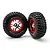 Traxxas 2.2/3.0" BFGoodrich Mud Terrain T/A KM2 Ultra Soft Tyres on Chrome/Red Split-Spoke Rims - Glued Wheels 2Pcs 5877R