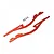 Yeah Racing Red Aluminium Mini-Z Main Chassis Rails 2Pcs KYMX-005RD