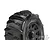 Pro-Line 3.8" Dumont Paddle Tyres on Black Raid Rims - Glued Wheels 2Pcs 10192-10