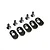 Losi 5IVE-T 2.0 Black Engine Mount Inserts & Screws (20T) 5pcs LOS252103