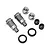 Losi Front Aluminium Shock Body & Collar Set LOS254041